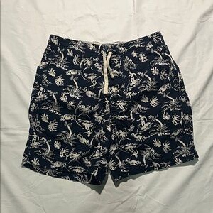 J. Crew Navy and White Patterned Shorts Men's Sz M